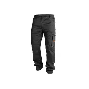ActiFlex delovne hlače 48, črne, Slim Fit, s CORDURA ojačanimi KneeGuard Pro
