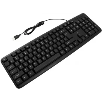 Accura Vista ACC-K1411 žična tipkovnica polne velikosti, USB, QWERTY, črna