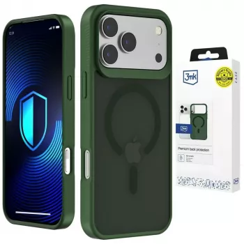 3MK Smoke MagCase za Apple iPhone 17 Pro - zelen