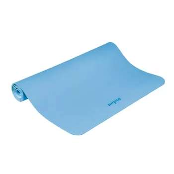 REBEL ACTIVE modra TPE vadbena blazina 200x115x1 cm za jogo, pilates, fitnes, gimnastiko
