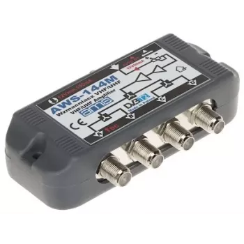 Antenski ojačevalnik AWS-144M 20dB ojačanja 47-862MHz F-tip
