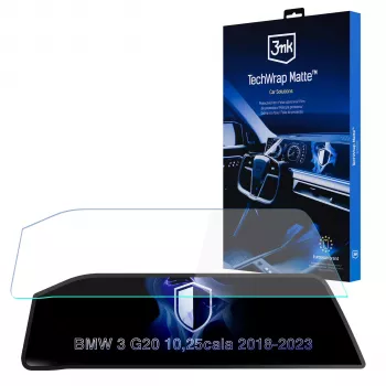 3mk TechWrap mat zaščita zaslona za sredinsko konzolo BMW 3 Series G20 (2018-2023) - samozdravilna, proti bleščanju, proti prstnim odtisom