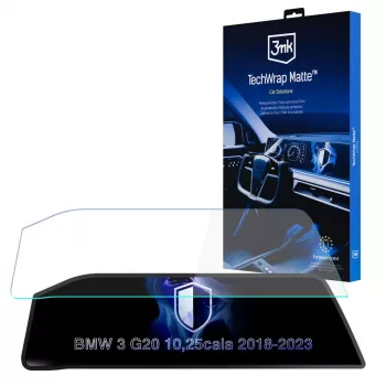 3mk TechWrap mat zaščita zaslona za sredinsko konzolo BMW 3 Series G20 (2018-2023) - samozdravilna, proti bleščanju, proti prstnim odtisom