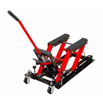 AWTOOLS hidravlično dvigalo za ATV/motocikle 680 kg, višina dviga 115-358 mm, rdeče-črno