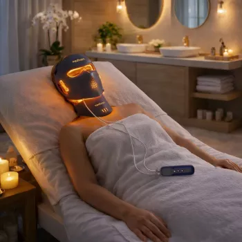 Medivon Lumi 3D Pro LED maska za obraz, mornarsko modra
