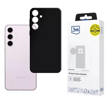 3mk Matt Case Pro za Samsung Galaxy S24 - črn prožen TPU ovitek za hrbtno stran, vojaška zaščita pred padci, proti porumenelosti, tanek mat zaključek