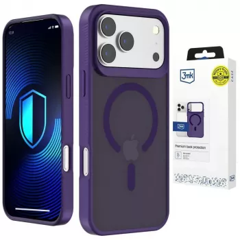 3MK Smoke MagCase za Apple iPhone 17 Pro Max - vijoličen ovitek