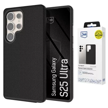 3MK Fortis MagCase za Samsung Galaxy S25 Ultra - črn MagSafe zaščitni ovitek