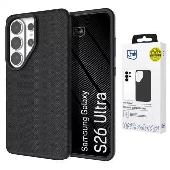 3MK Fortis MagCase za Samsung Galaxy S26 Ultra - črn ovitek