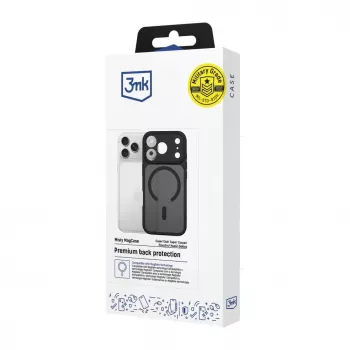 3MK Misty MagCase za Apple iPhone 16e / 17e - črn ovitek