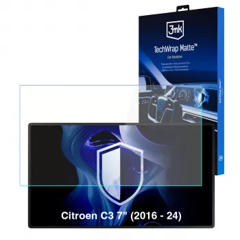 3MK PROTECTION Citroen C3 (2016-2024) TechWrap mat zaščitna folija za osrednji zaslon