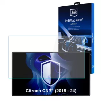 3MK PROTECTION Citroen C3 (2016-2024) TechWrap mat zaščitna folija za osrednji zaslon