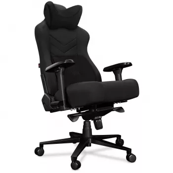 YUMISU 2053 igralni stol, tekstilna prevleka, črn (Y-2053-BB-M)