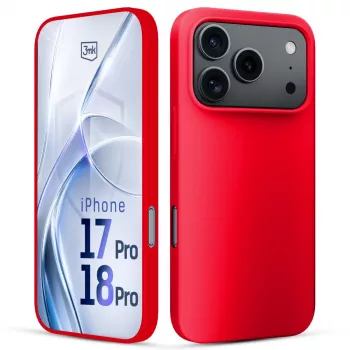 3mk Hardy Mellow ovitek za Apple iPhone 17 Pro / 18 Pro rdeč