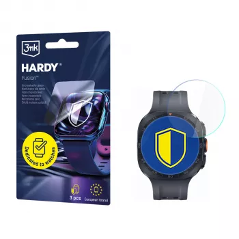 3mk Hardy Fusion zaščita za uro Samsung Galaxy Watch Ultra 2 (2026) - prozorna hibridna folija za zaščito zaslona