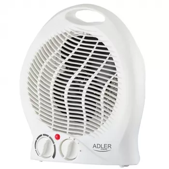 Adler AD 7728 PTC keramična grelna pištola 2000W z oscilacijo, 2 stopnji gretja, način hladnega zraka, zaščita pred pregrevanjem in prevrnitvijo, bela/črna