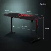 Diablo X-Mate 1400 igralna miza 140 cm x 60 cm, črna
