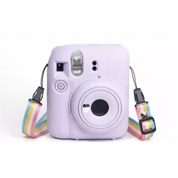 LOVEINSTANT silikonski zaščitni ovitek za Fujifilm Instax Mini 12 – vijoličen
