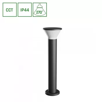 Zunanja stenska svetilka 6W GU10 450lm IP44 izbirni CCT, siva