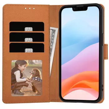 Tech-Protect denarnica ovitek za Apple iPhone 16E sedlasto rjav
