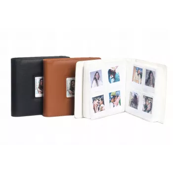 LOVEINSTANT fotoalbum za Polaroid Go, 36 listov, 288 fotografij, rjavo PU usnje