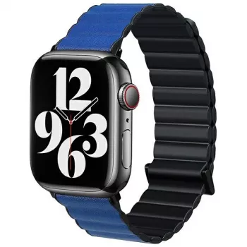 Beline Magnetic Pro zapestni pas za Apple Watch 38/40/41mm črno-modar