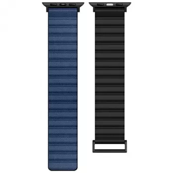 Beline Magnetic Pro zapestni pas za Apple Watch 38/40/41mm črno-modar