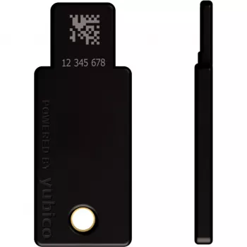 YubiKey 5 NFC varnostni ključ 2 kosa (črn/zlat, USB-A & NFC)