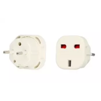 iLike UK/EU adapter polnilnika bel - kompakten 10,5W USB stenski polnilnik, EU vtič, 2,1A, zaščita pred preobremenitvijo