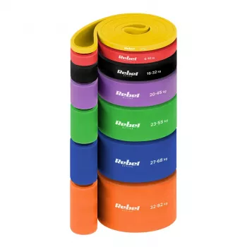REBEL ACTIVE Power Band PT-S7 komplet uporovnih trakov TPE, 7 trakov, 4-82 kg, torba za prenašanje