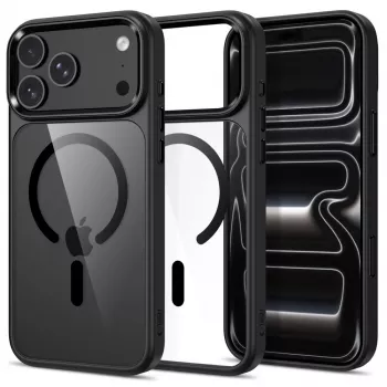 Tech-Protect Magmat MagSafe prosojni ovitek za iPhone 17 Pro Max / 18 Pro Max - črn