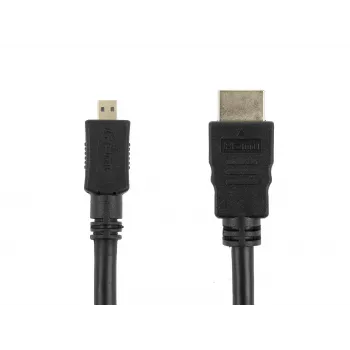 Accura kabel HDMI na micro-HDMI 1,8m 4K High-Speed z Ethernetom, črn