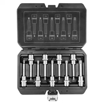NEO TOOLS Torx nastavki na nasadni ključ 100 mm, 9-delni set