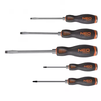 NEO TOOLS udarni izvijač, S2, set s 5