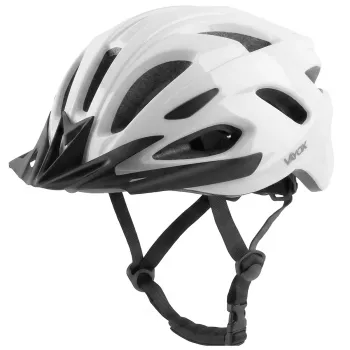 Vayox Speed kolesarska čelada, sijoče bela, z LED lučjo, velikost L (58–61 cm) VA0425WGL