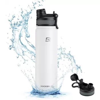 ROCKBROS termična kolesarska bidonka 650 ml bela