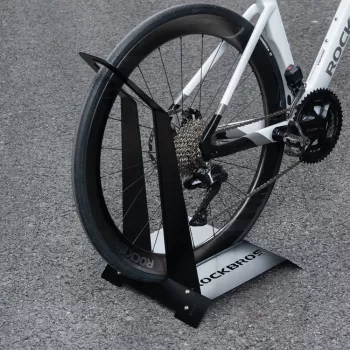 ROCKBROS HS-013L navpično jekleno stojalo za parkiranje kolesa, črno