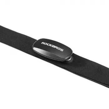 Prsni pas za merjenje srčnega utripa Rockbros HRM812, Bluetooth ANT+ IP67, črn