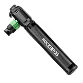 ROCKBROS HQ-75D-CO2 2-v-1 mini kolesarska tlačilka in CO2 polnilnik - črna