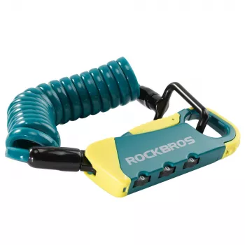 Rockbros RBK6N kombinirana kabelska ključavnica – turkizna, 1200mm