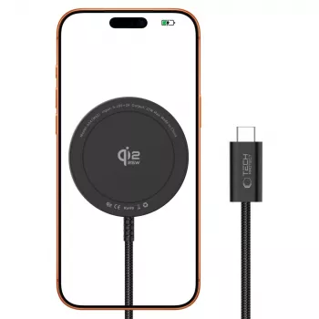TECH-PROTECT A54 magnetni MagSafe brezžični polnilnik 25W Qi2.2 črn