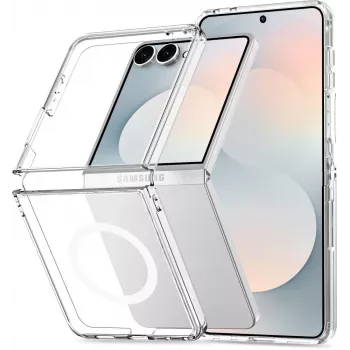 Ovitek Tech-Protect Flexair Hybrid MagSafe za Samsung Galaxy Z Flip 8 prosojen