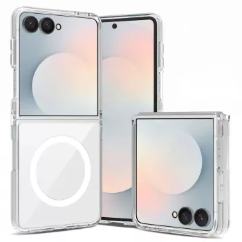 Ovitek Tech-Protect Flexair Hybrid MagSafe za Samsung Galaxy Z Flip 8 prosojen
