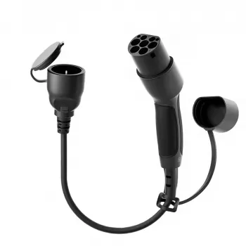 AKYGA AK-SC-E28 Type 2 na Schuko adapter kabel za polnjenje EV 16A 0,3m črn
