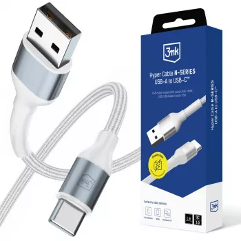3mk Hyper Cable N-SERIES kabel USB-A na USB-C 1m 18W bel