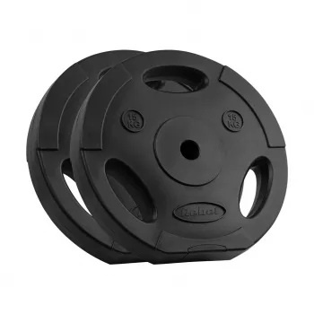 REBEL ACTIVE komplet bitumenskih uteži 2x15 kg, 31 mm luknja, Tri-Grip ročaji