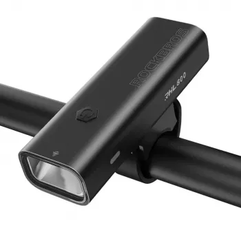 Rockbros 24710012001 sprednja kolesarska luč 800 lm z USB-C – kabel USB-A, črna