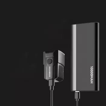 Rockbros RHL1600 sprednja kolesarska luč 1600 lumnov z zunanjim napajanjem USB-C – črna
