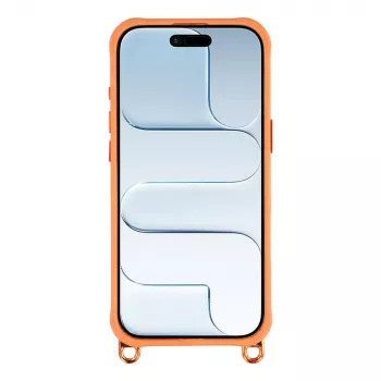 HURTEL ovitek za iPhone 17 z nastavljivim trakom in stojalom za kamero, združljiv z MagSafe, oranžen