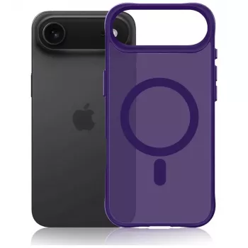 3MK Smoke MagCase vijolična za Apple iPhone 15 Pro Max – prosojno MagSafe hrbtno ohišje